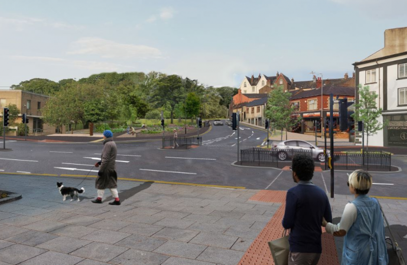 Artists impression of the new Ramsay Brow junction, part of the Workington Gateway Project.